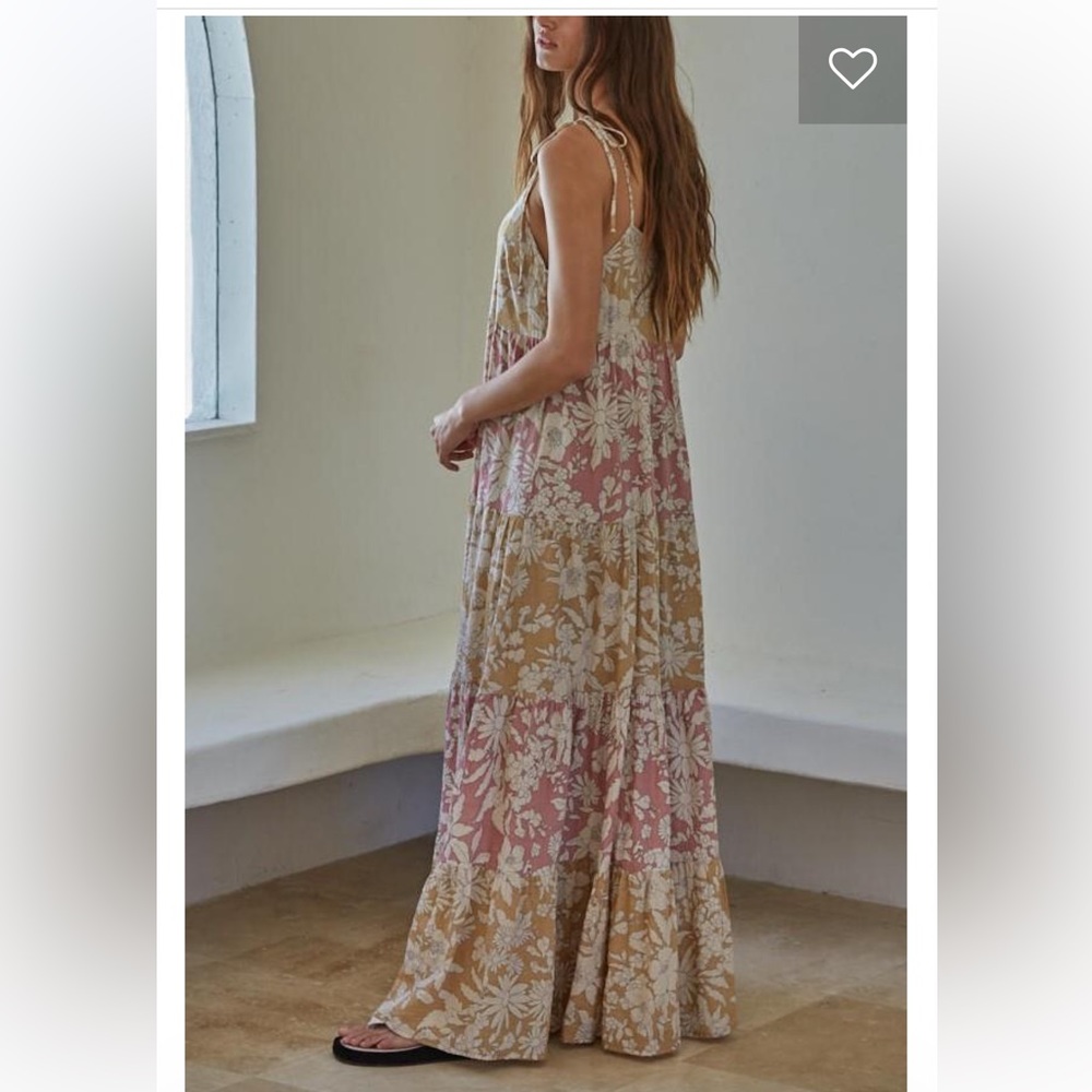 South Moon Under Golden Hour Floral Maxi Dress